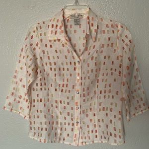 Notations, petite small, white and pastel pink and yellow